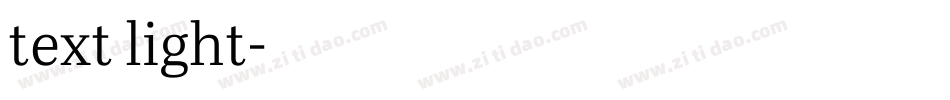 text light字体转换